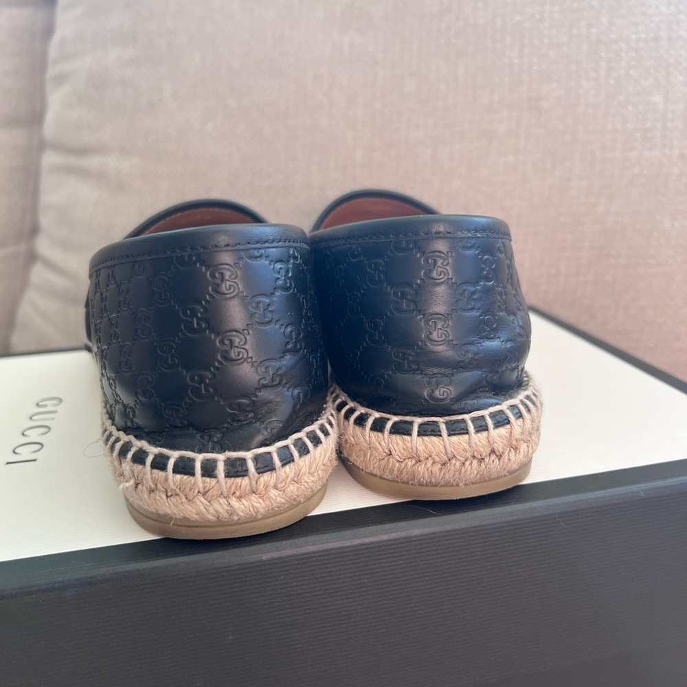 Authentic Gucci Espadrilles Microguccissima Leath… - image 6